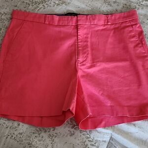 Banana Republic Cotton Spandex Coral Shorts